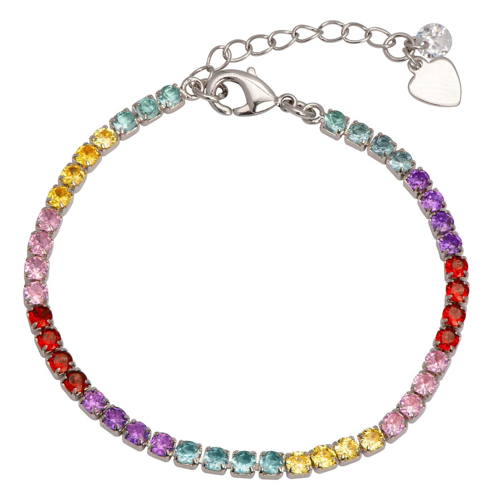 CZ Tennis Bracelet (Multi)