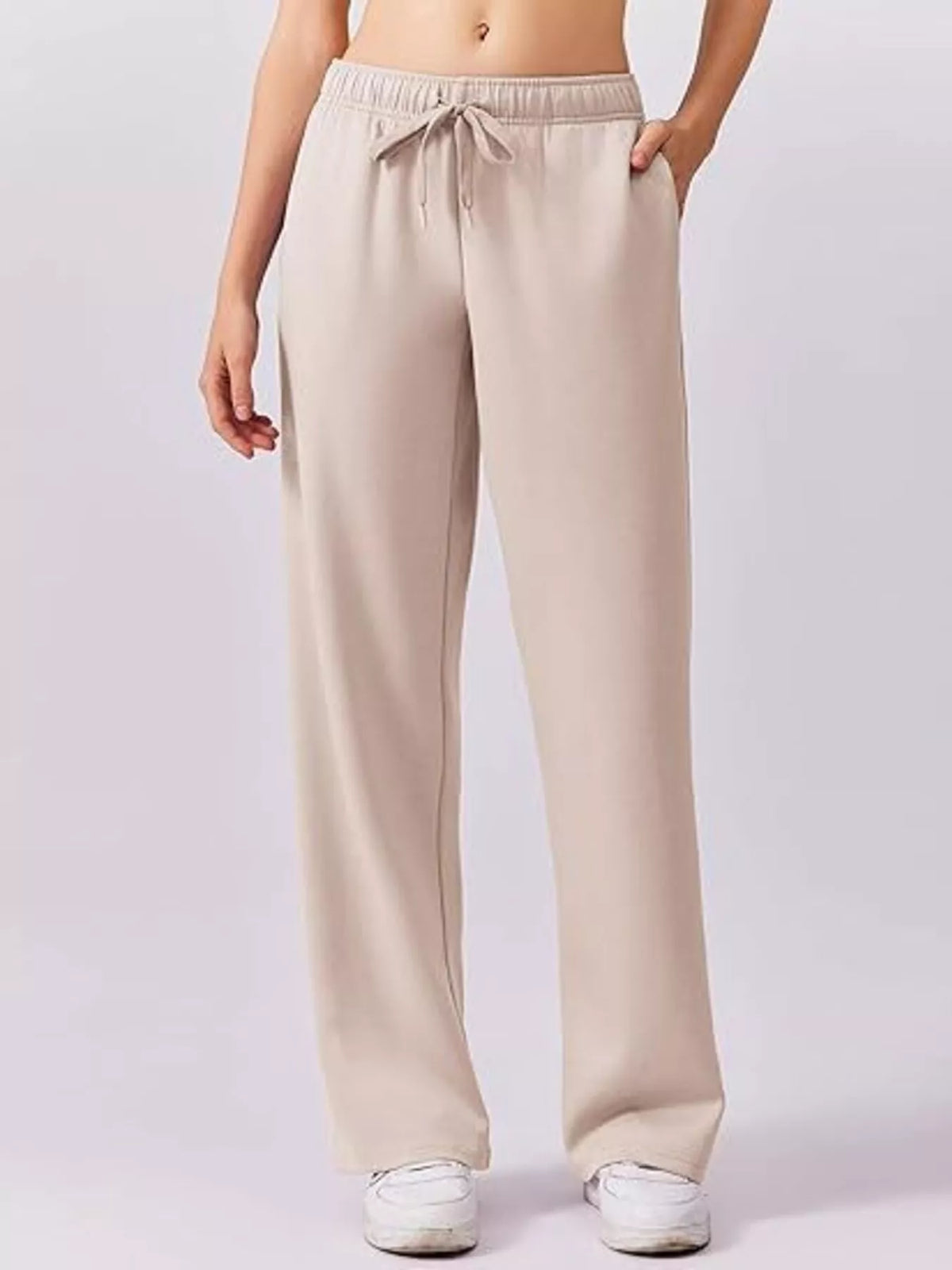 Relaxed Fit Quarter-Zip Top and Pants Set