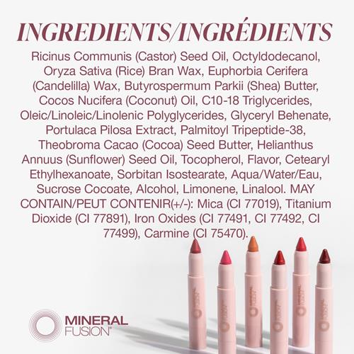 Mineral Fusion New Sheer Moisture Lip Tint, Buildable Lip Color, Hydrating Lip Balm With Jojoba Oil, Shea Butter & More, Hydrates & Nourishes, Fd&C Dye-Free & Hypoallergenic, Confident, Melon Pin