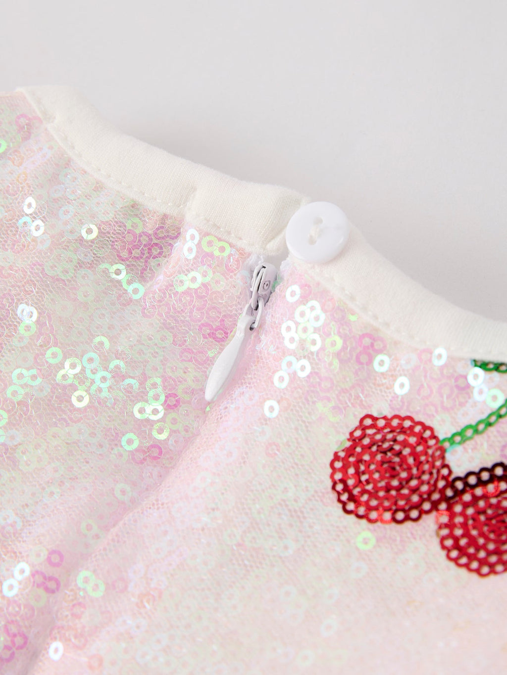 Sweet Cherry Sequins Cute Dress