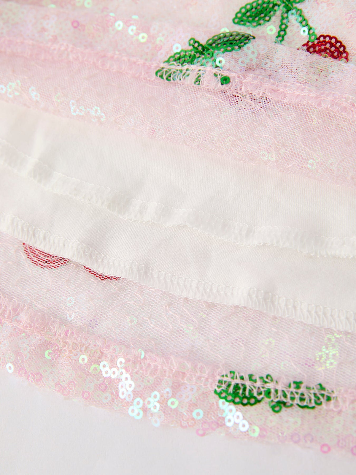 Sweet Cherry Sequins Cute Dress
