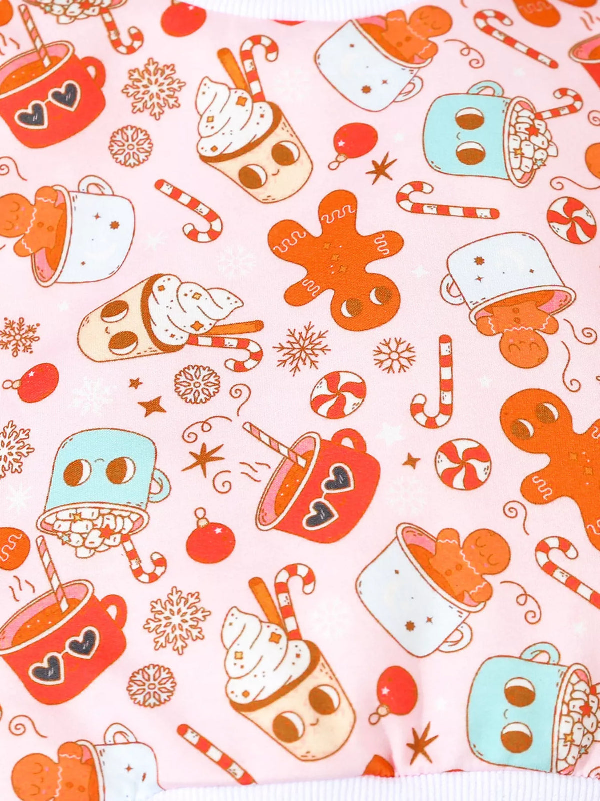 Children's Christmas Santa Print Long Sleeve Set