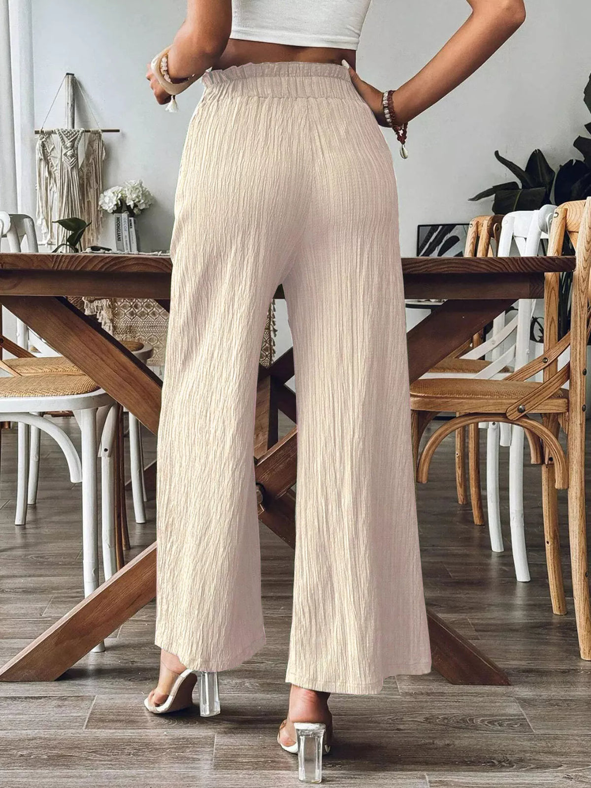 High-Waisted Wide Leg Pants
