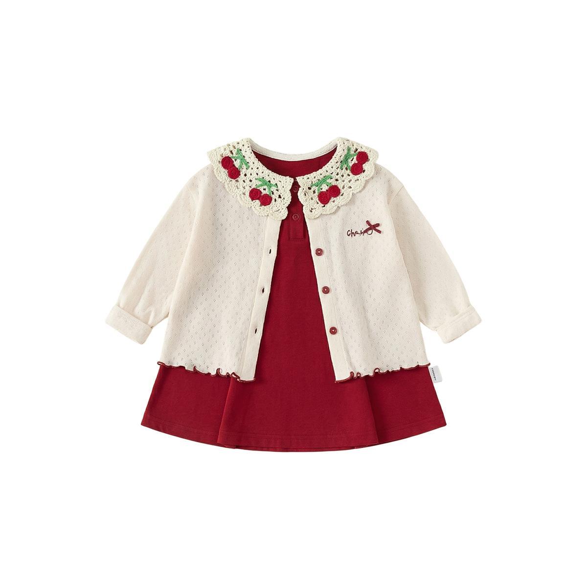 Spring Childrens Clothing New Arrival Baby Girl Top And Sleeveless Dress For Little Girls