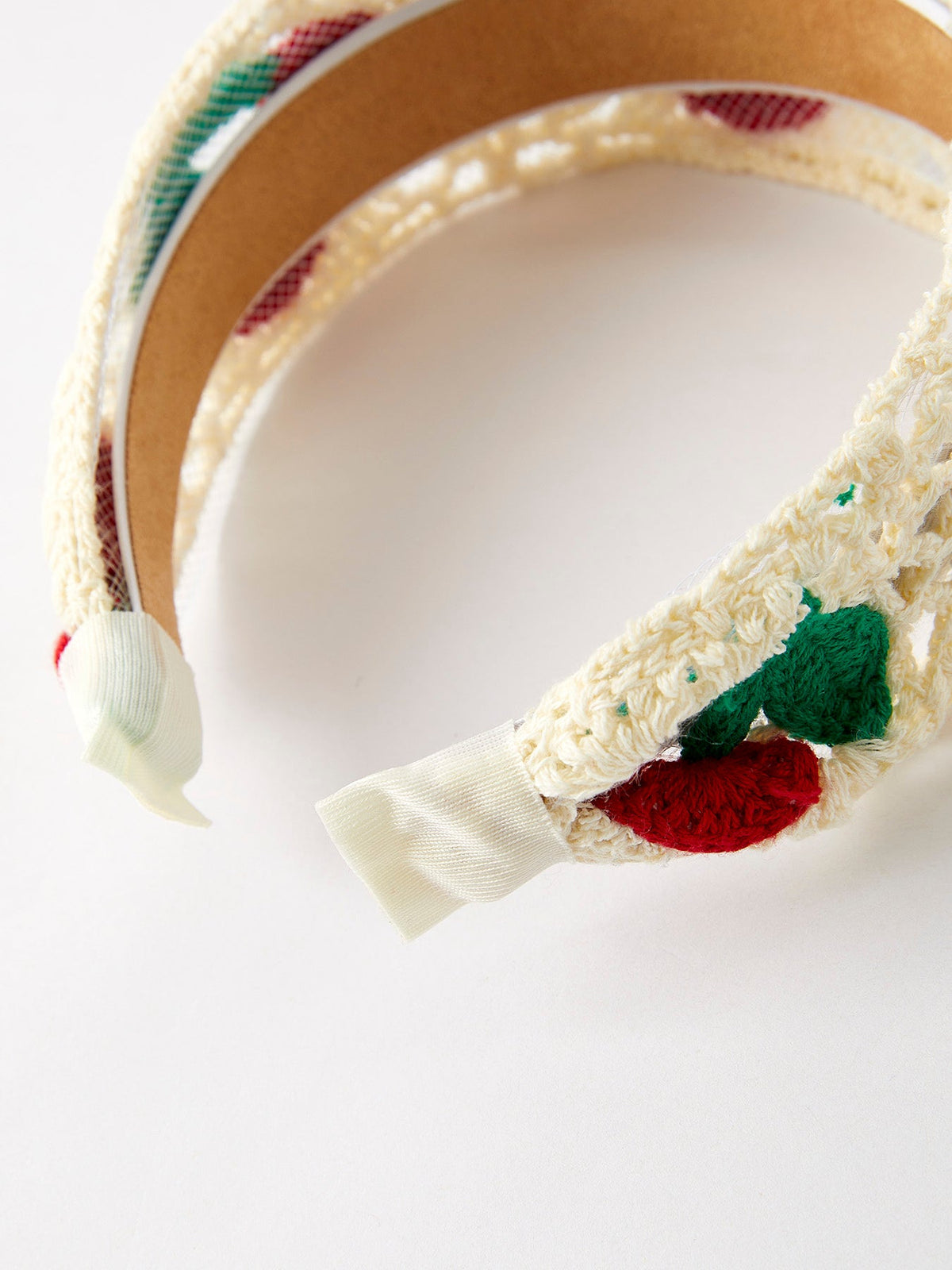 Sweet Cherry Crochet Headband