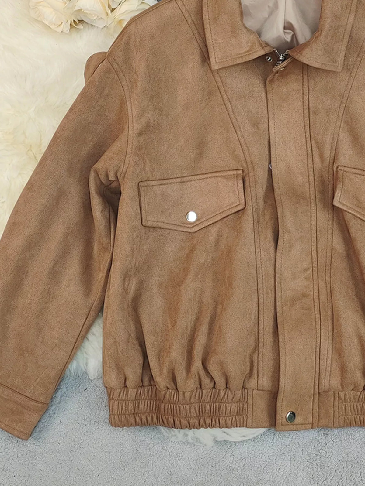 Zip Up Oversized Jacket
