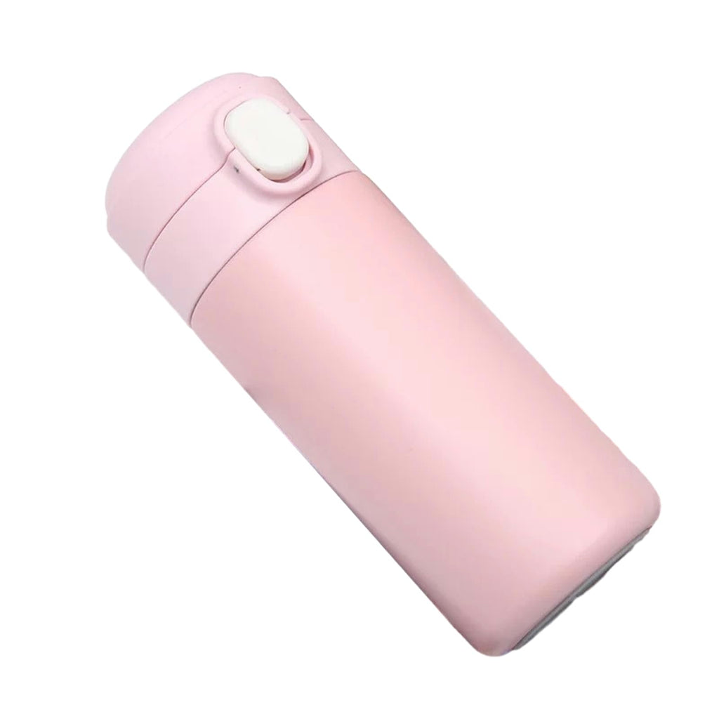 Intelligent Temperature Measurement And Bouncing Insulation Cup, Outdoor Leisure And Casual Business Gift Cup-Pink-300ml
