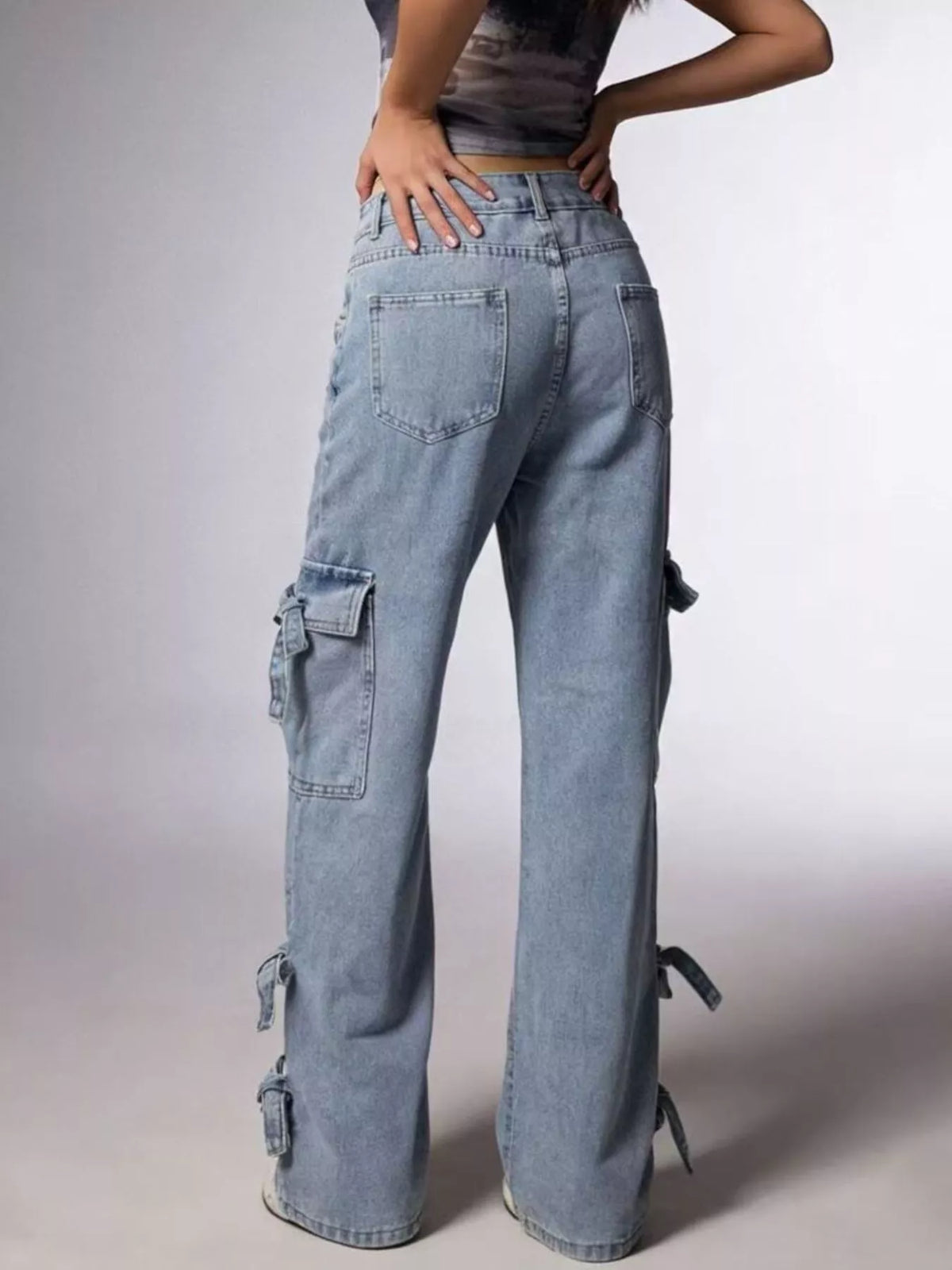 Bow Wide Leg Jeans