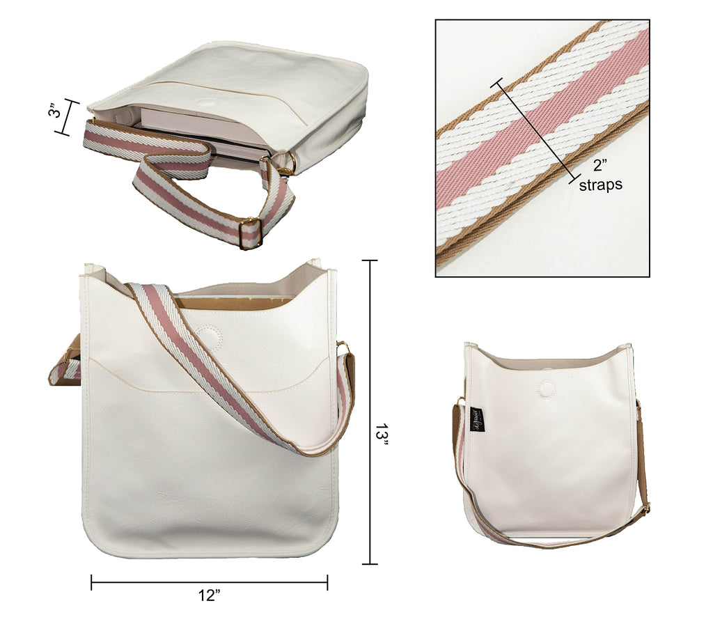 Buy 1, Get 1 FREE Vegan Leather Crossbody Bag w/ Interchangeable Strap — 7 Colors — Buy 1, Get 1 FREE