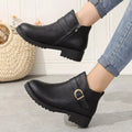 Buckle Accent Ankle Boots
