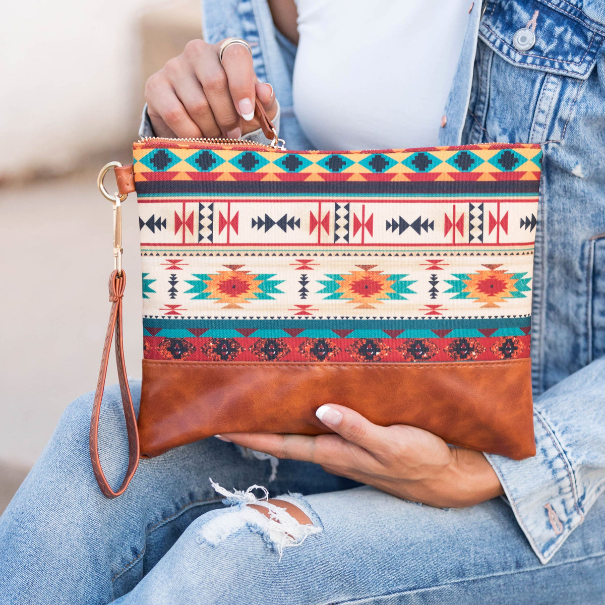 Aztec Boho Clutch