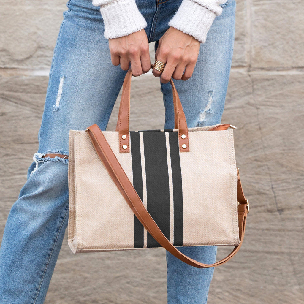 Canvas Stripe Tote