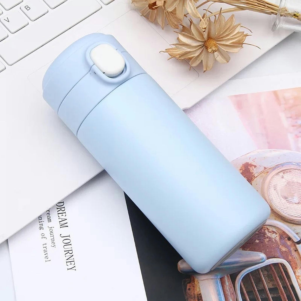 Intelligent Temperature Measurement And Bouncing Insulation Cup, Outdoor Leisure And Casual Business Gift Cup-Pink-300ml