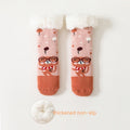 Fleece Lined Padded Warm Keeping Baby Socks Lambswool Non-slip