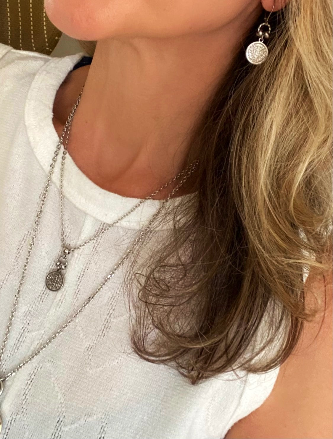 Twisted Sisters RELIC COIN Drop Earrings