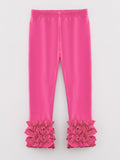 Milk Silk Ruffled Hot Pink Icing Legging