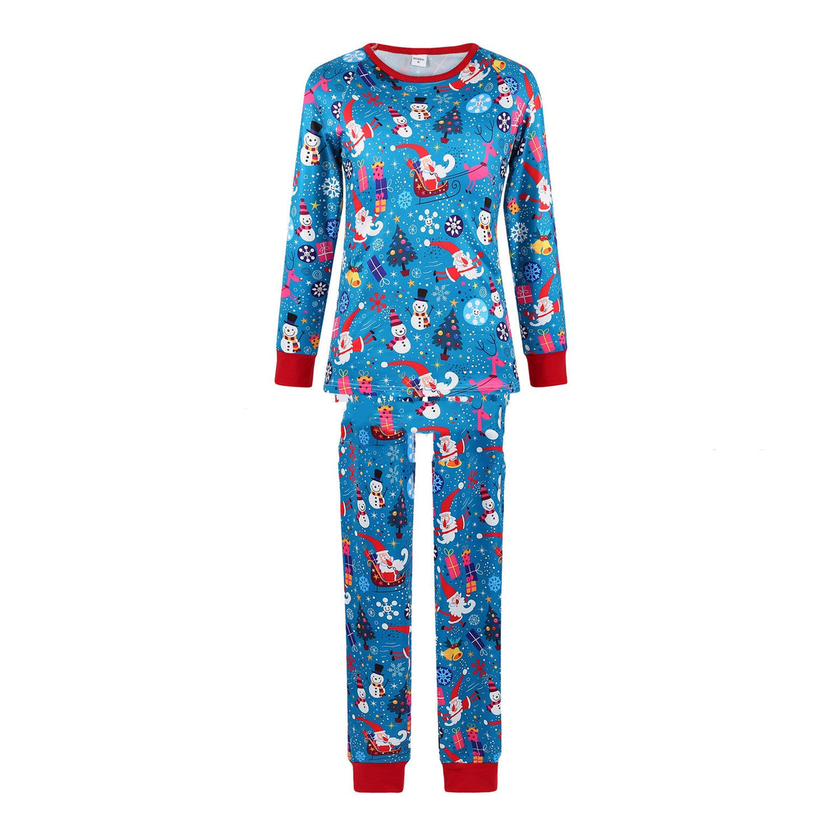 Parent-Child Christmas Pajamas Home Wear Suit Printing