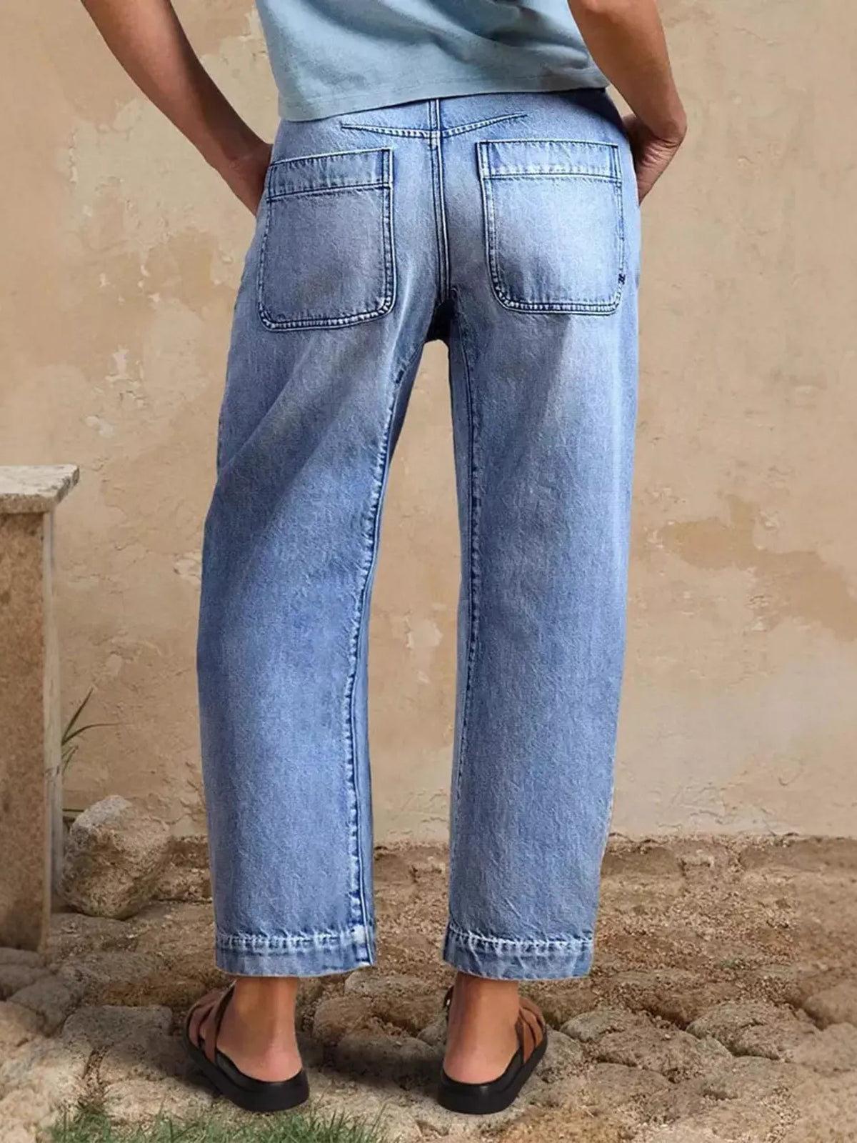 High-Waisted Relaxed Fit Jeans