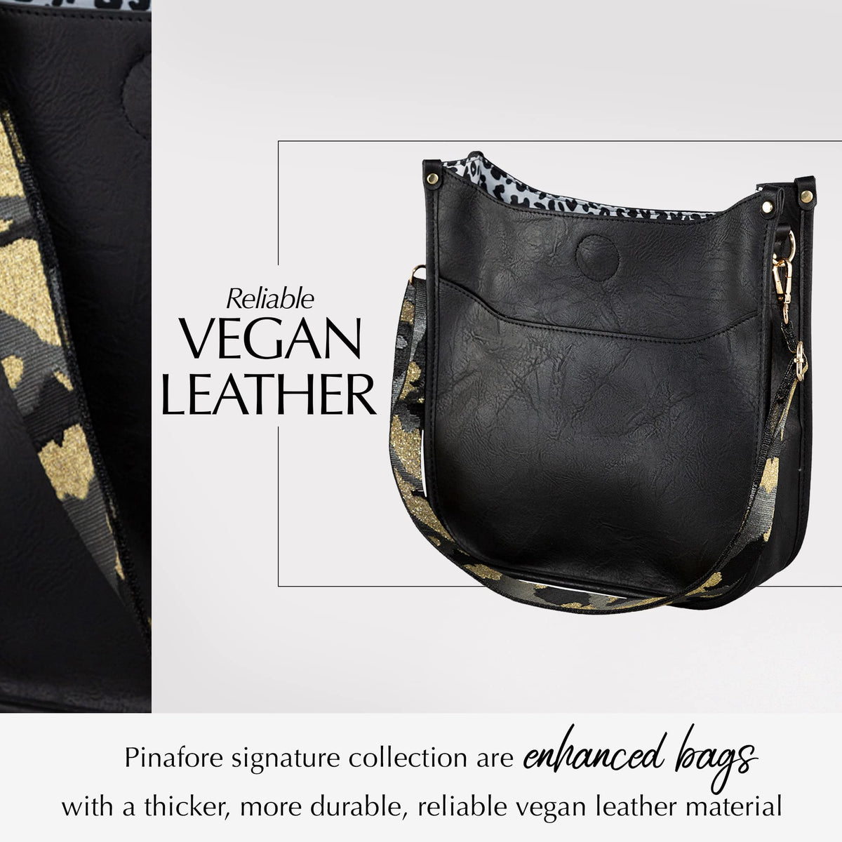 Buy 1, Get 1 FREE Vegan Leather Crossbody Bag w/ Interchangeable Strap — 7 Colors — Buy 1, Get 1 FREE