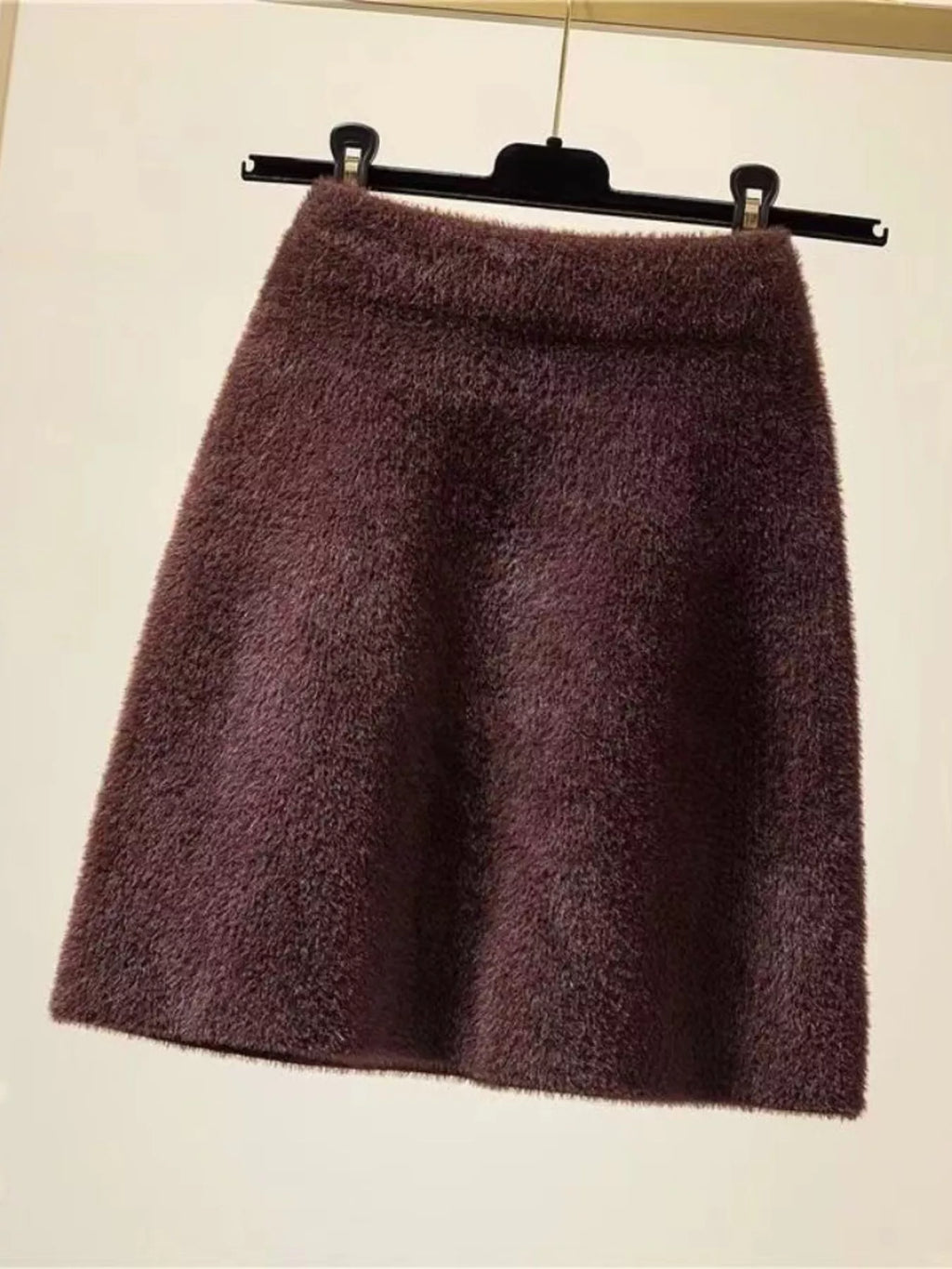Plush Knit Mini Skirt