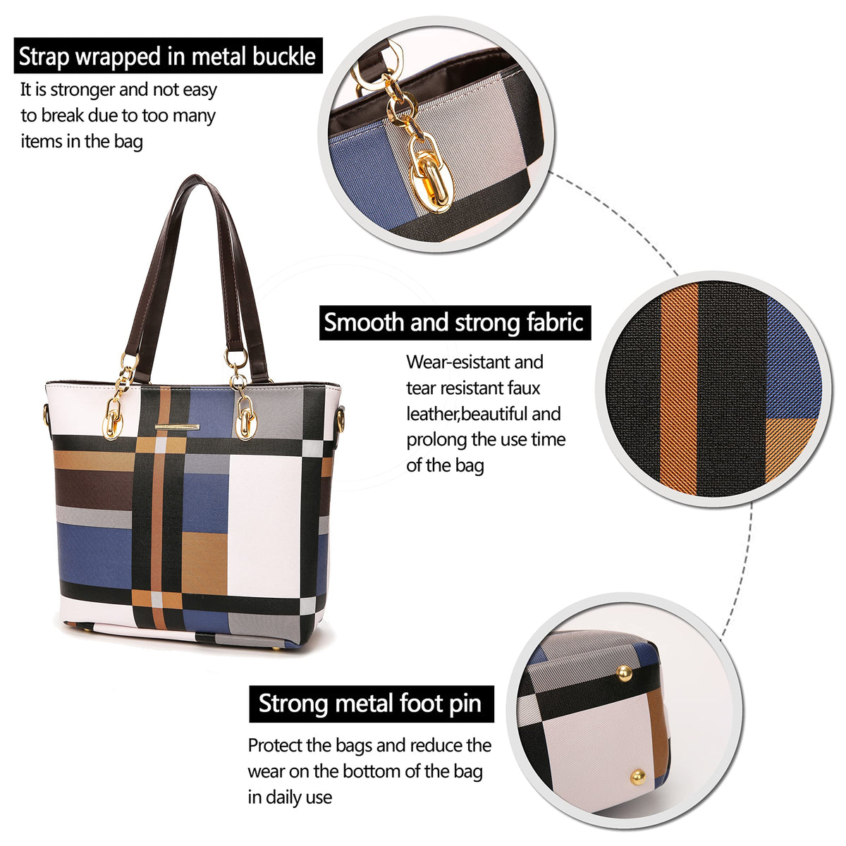 2E-youth Designer Purses and Handbags for Women Satchel Shoulder Bag Tote Top Handle Bag