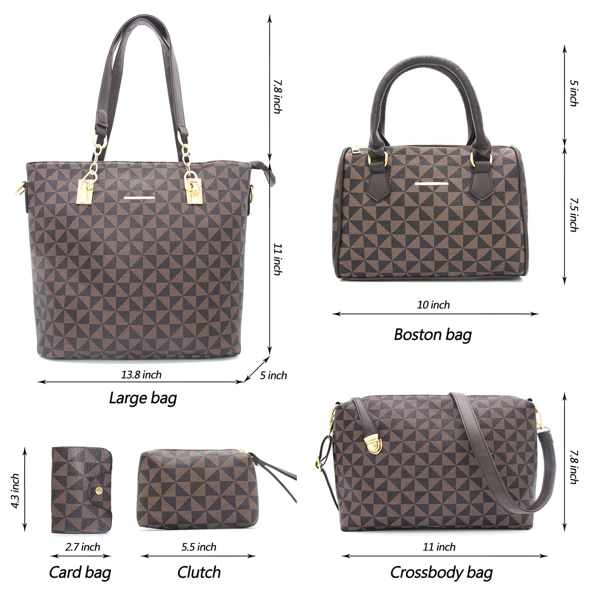 2E-youth Designer Purses and Handbags for Women Satchel Shoulder Bag Tote Top Handle Bag