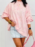 Tie-Dye Oversized Mock Neck Sweatshirt