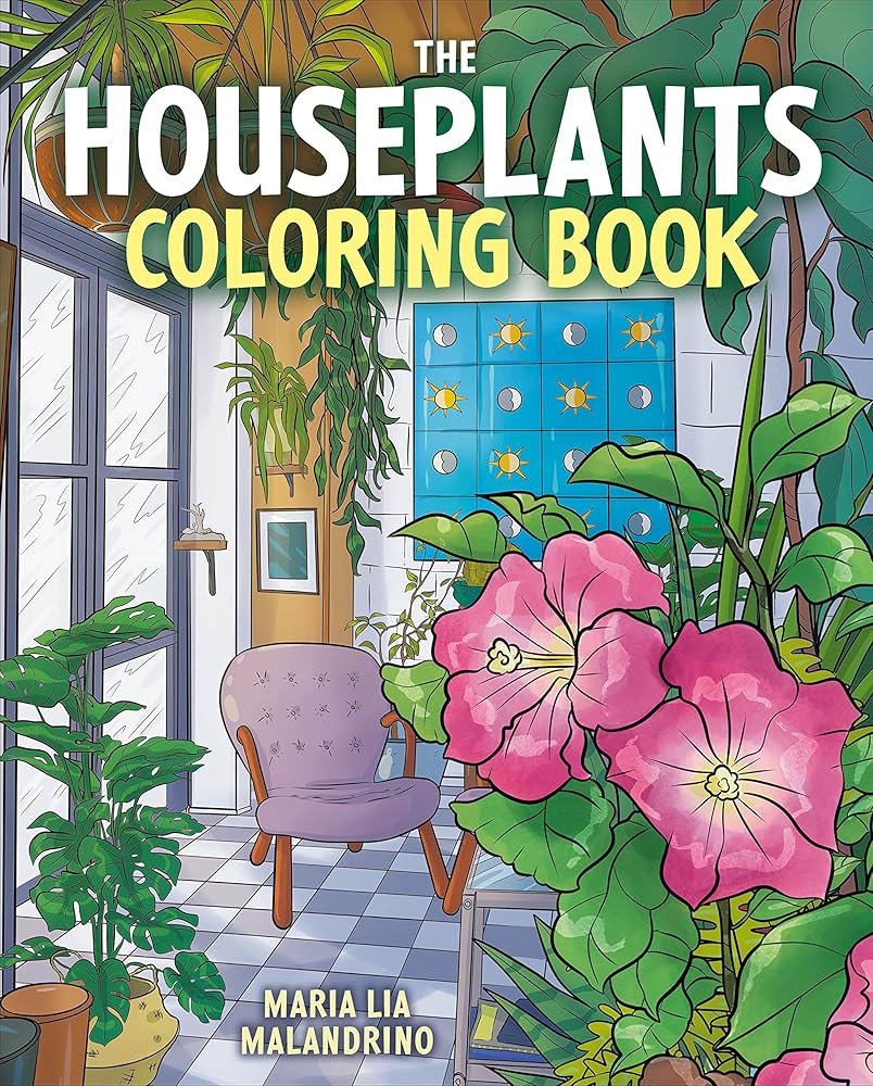 The Houseplants Coloring Book (Sirius Creative Coloring)