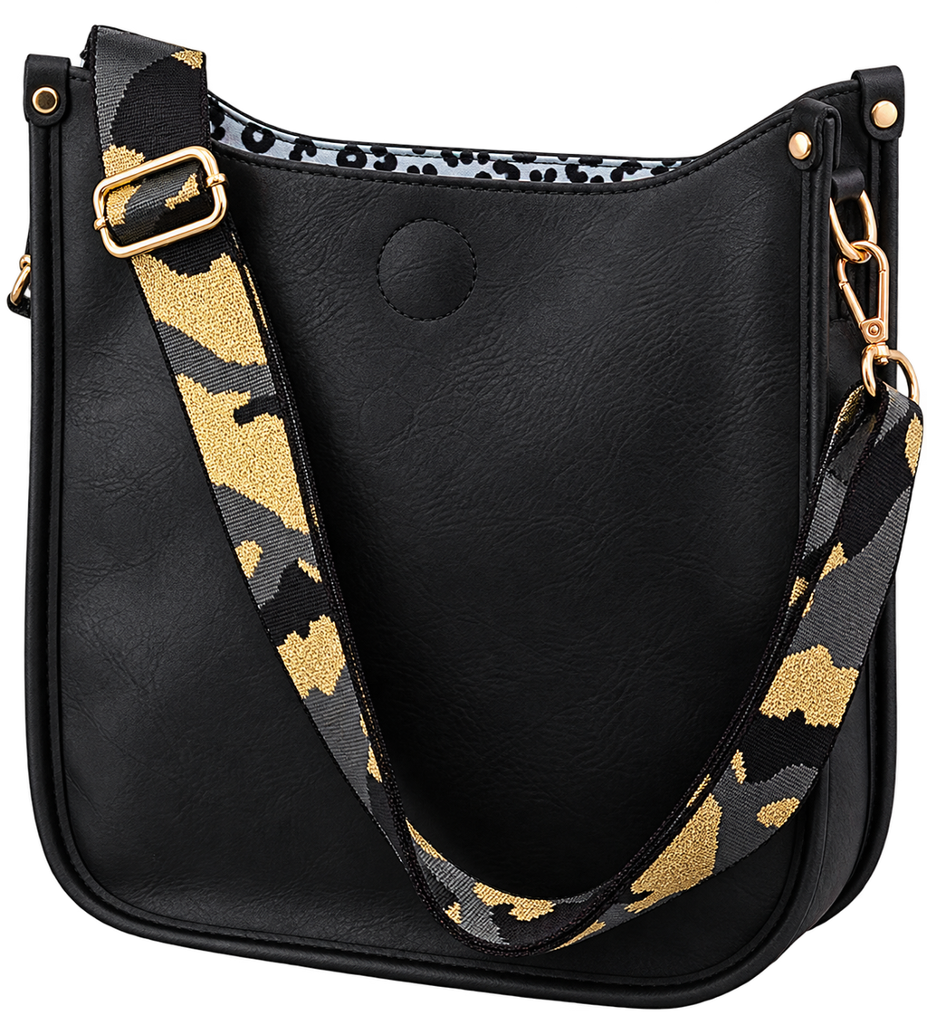 Buy 1, Get 1 FREE Vegan Leather Crossbody Bag w/ Interchangeable Strap — 7 Colors — Buy 1, Get 1 FREE