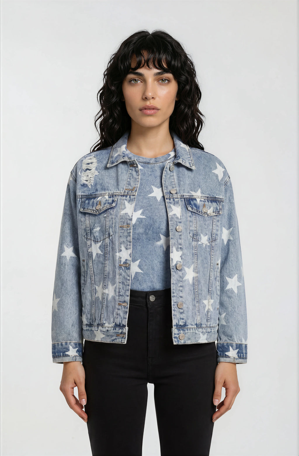Washed Star Denim Jacket