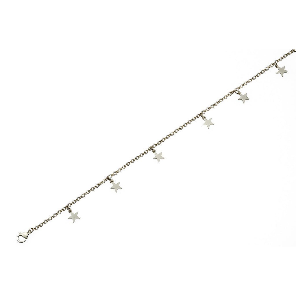 Dangling Stars Anklet – Stainless Steel