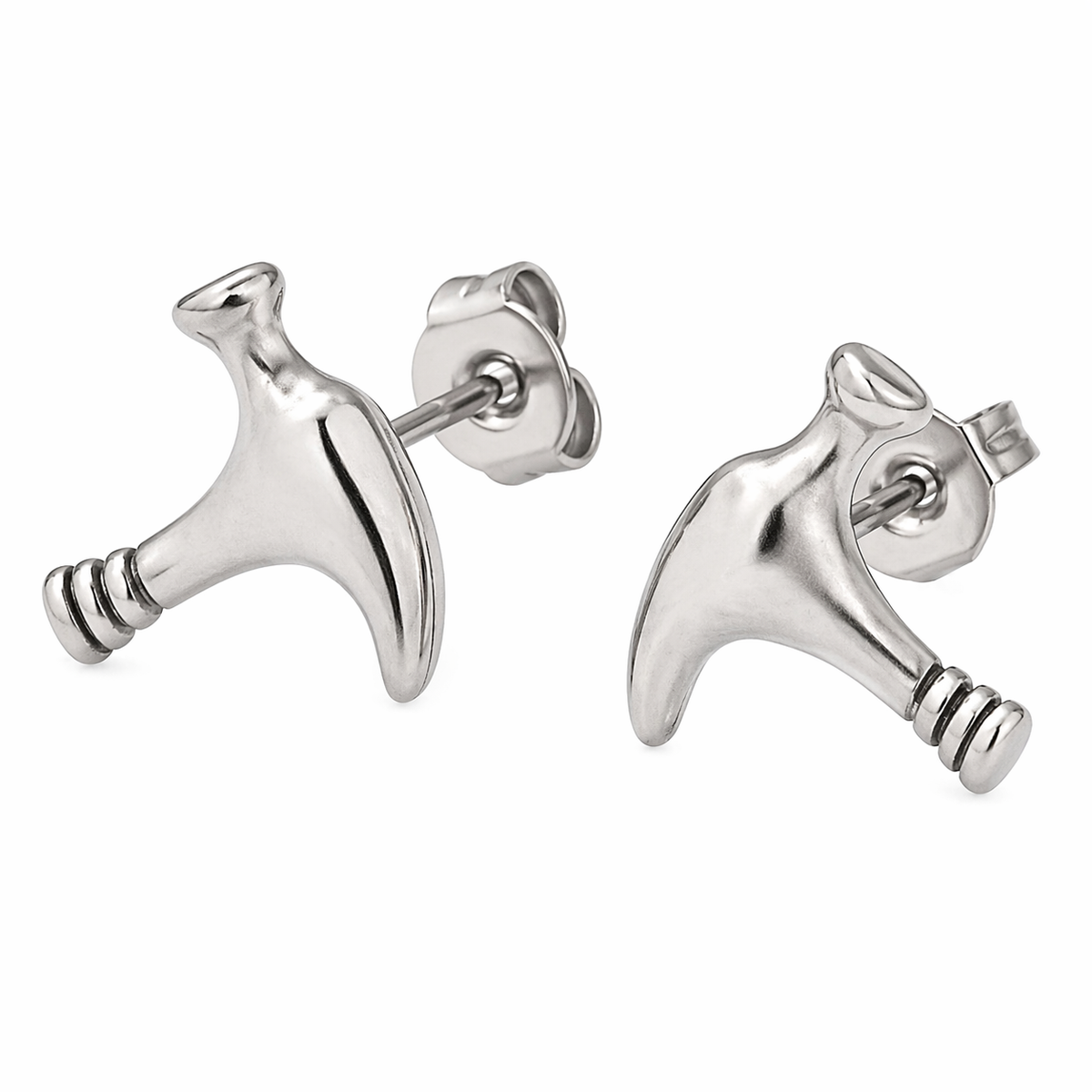 Mechanic Hammer Tool Stud Earrings – Stainless Steel