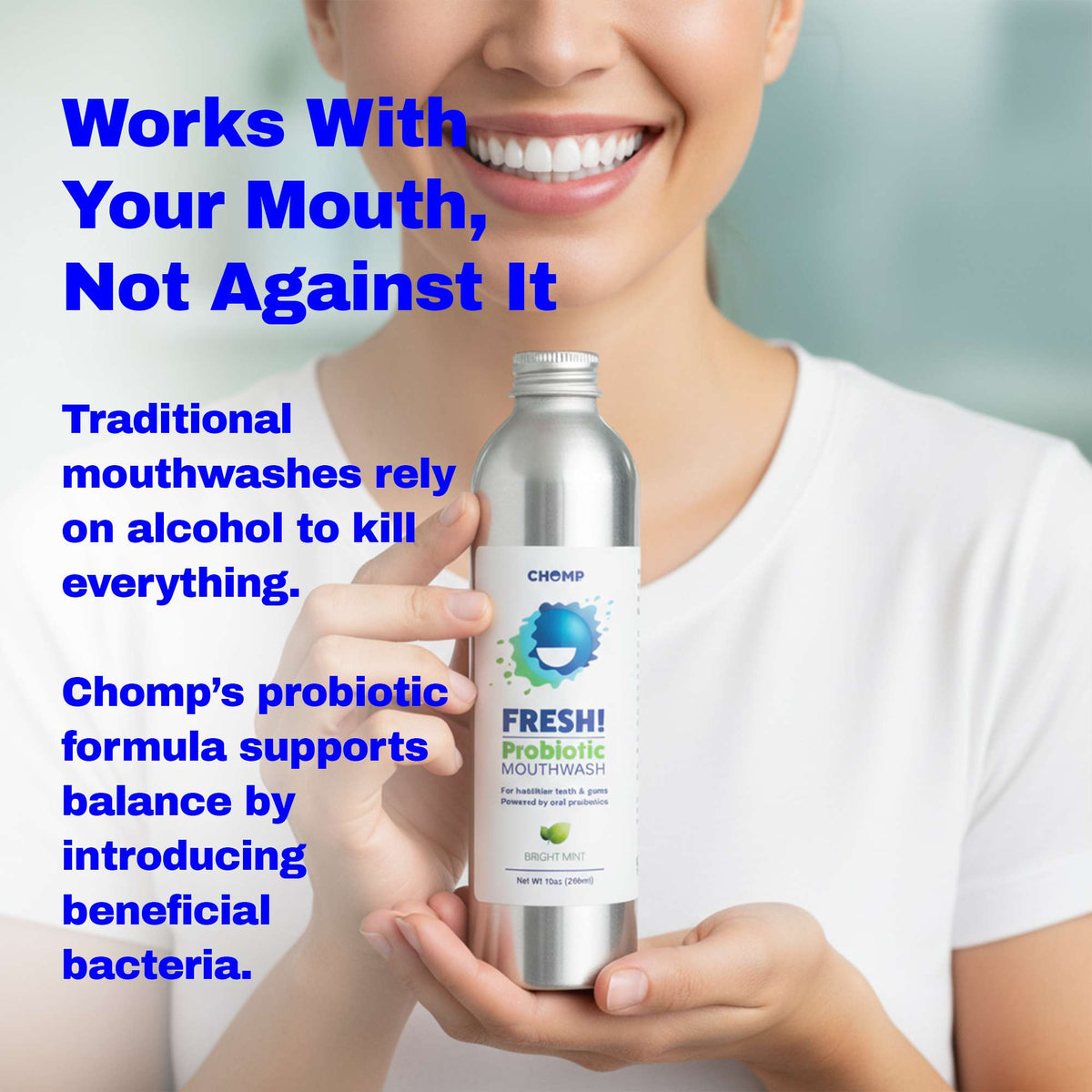 FRESH! Probiotic Bright Mint Mouthwash