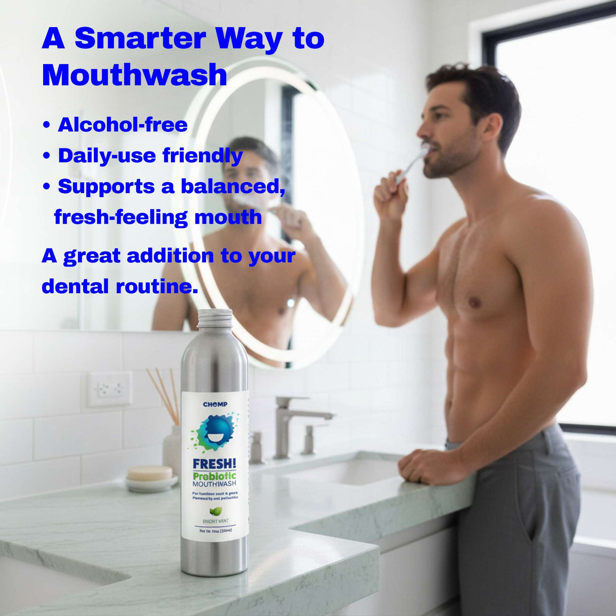 FRESH! Probiotic Bright Mint Mouthwash