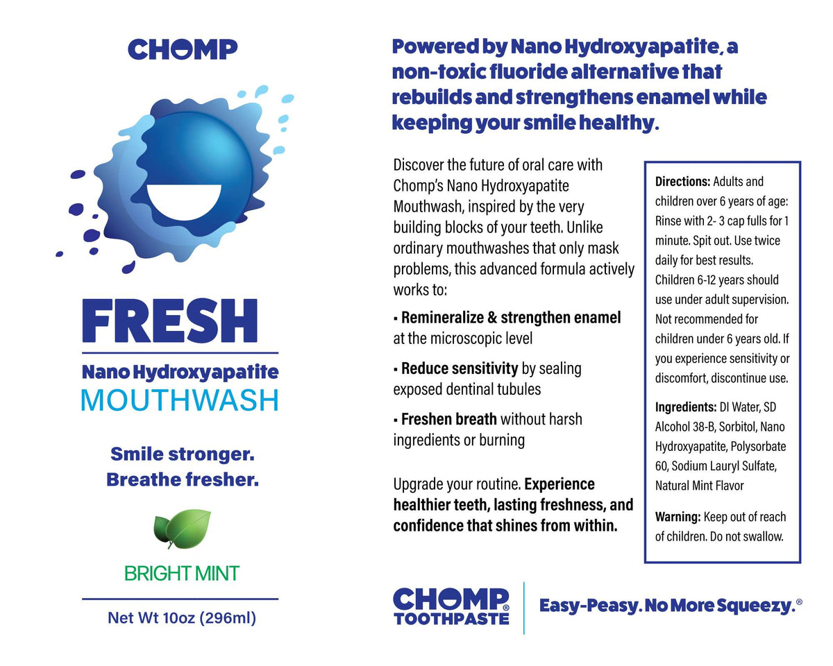 FRESH! Nano Hydroxyapatite Bright Mint Mouthwash