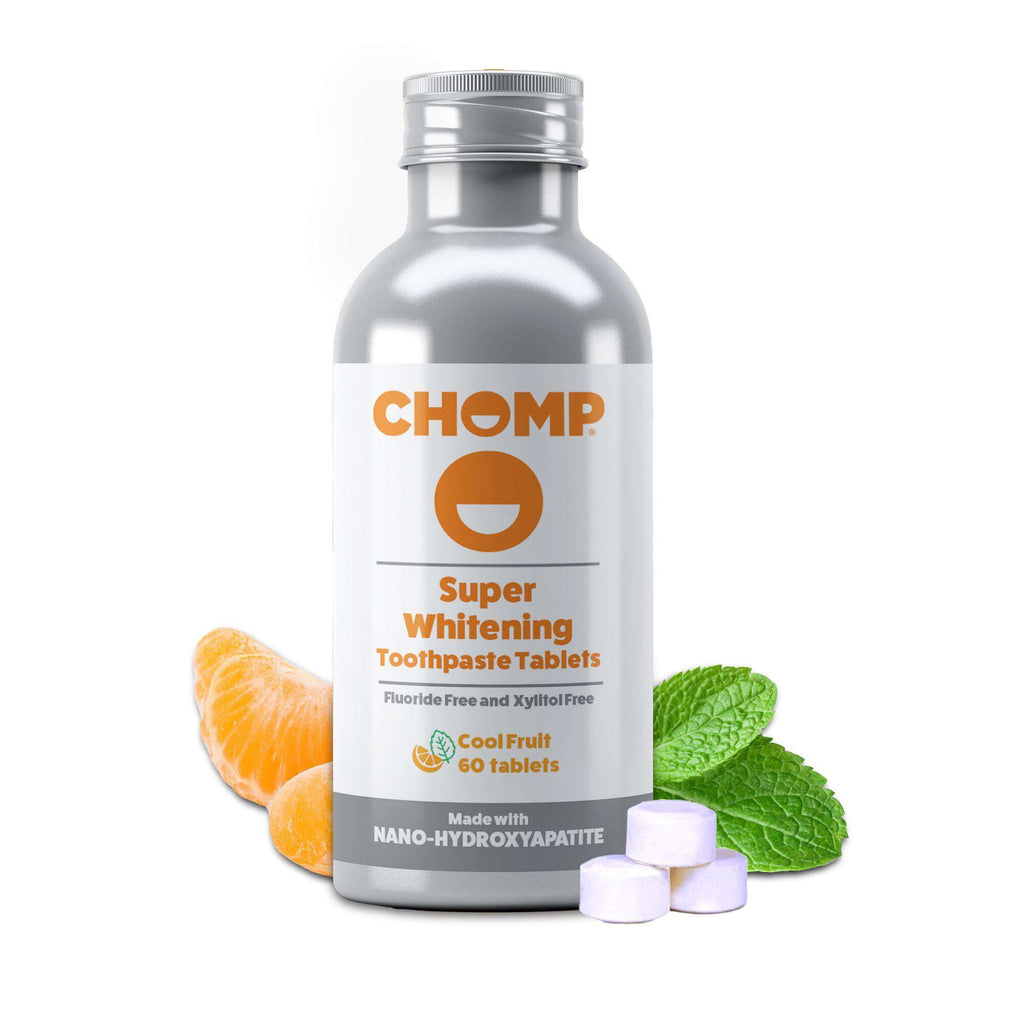 CHOMP Super Whitening Cool Fruit NHAP Toothpaste Tablets