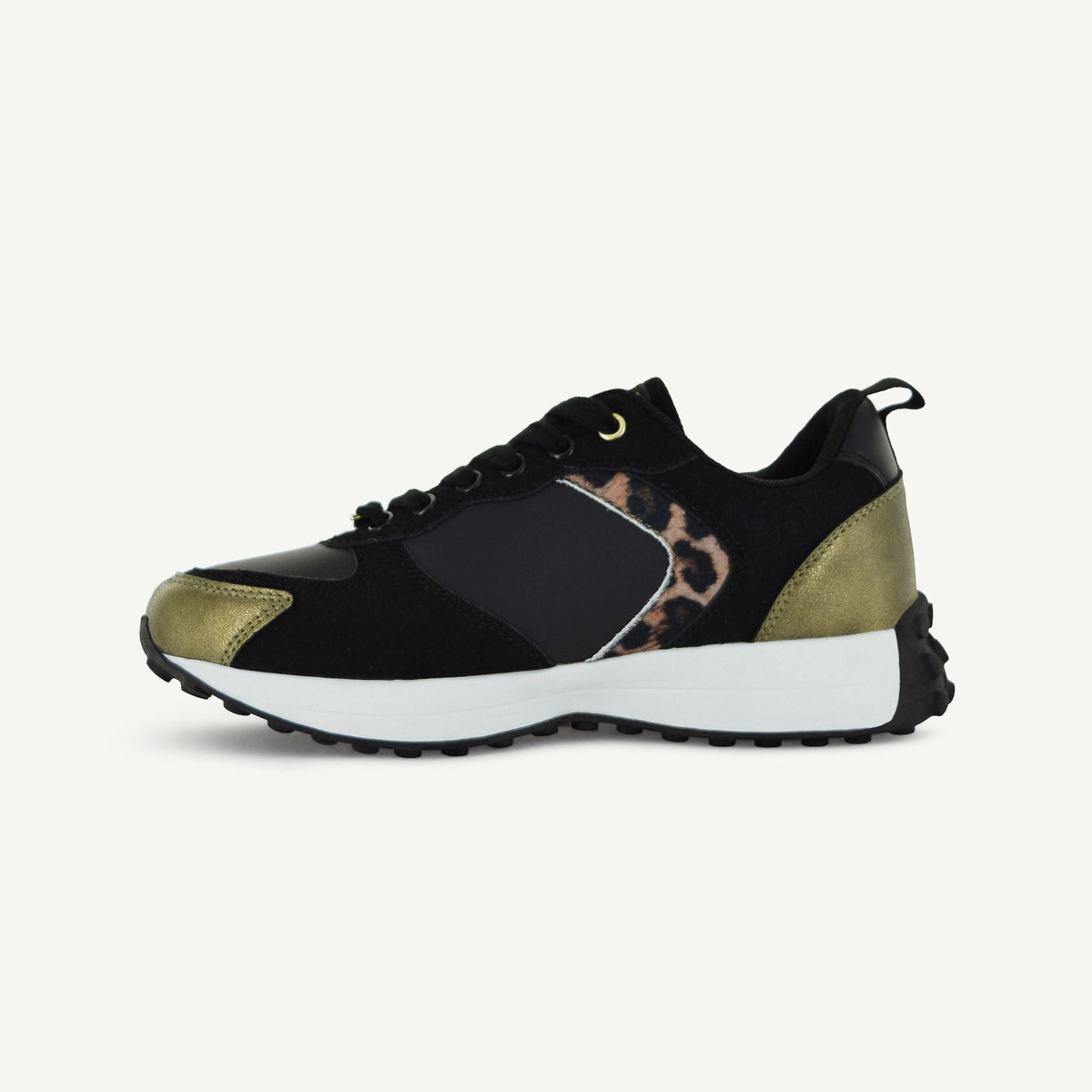 BASTILLE: RETRO RUNNER - BLACK/ANIMAL PRINT