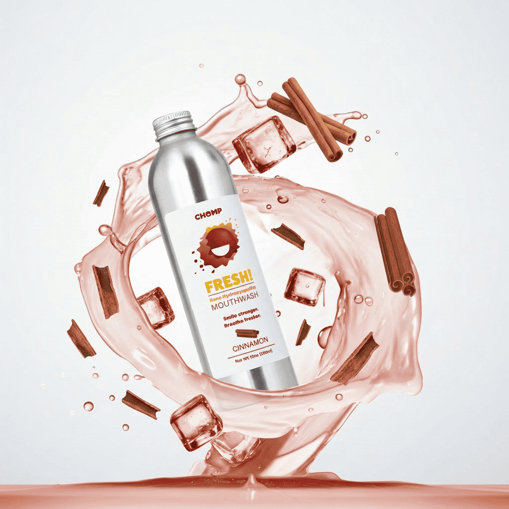FRESH! Nano Hydroxyapatite Cinnamon Mouthwash