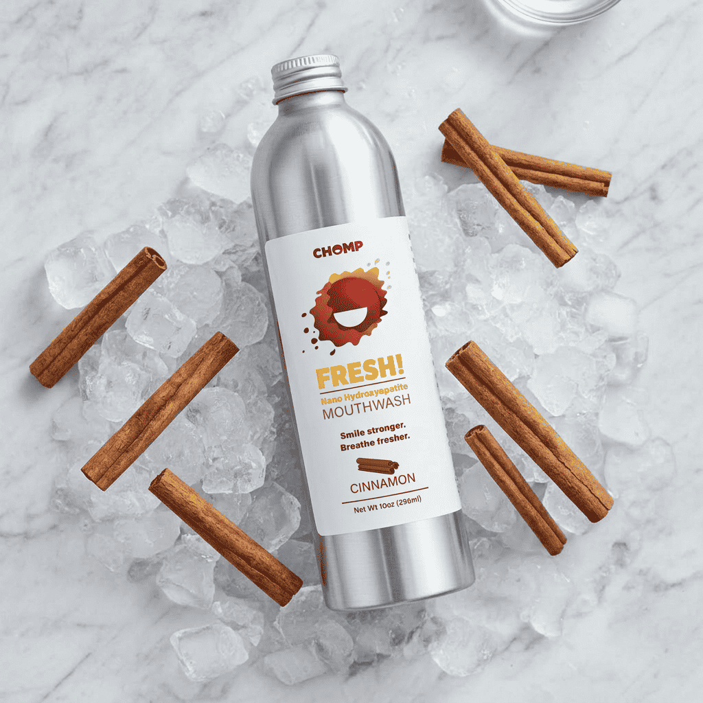 FRESH! Nano Hydroxyapatite Cinnamon Mouthwash