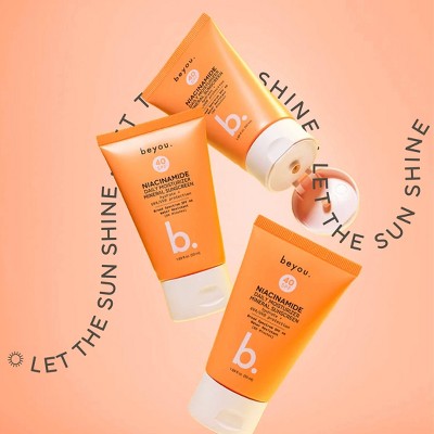 Beyou. Hydrating Niacinamide Daily Moisturizer Mineral Face Sunscreen SPF 40 1.69 fl oz - New