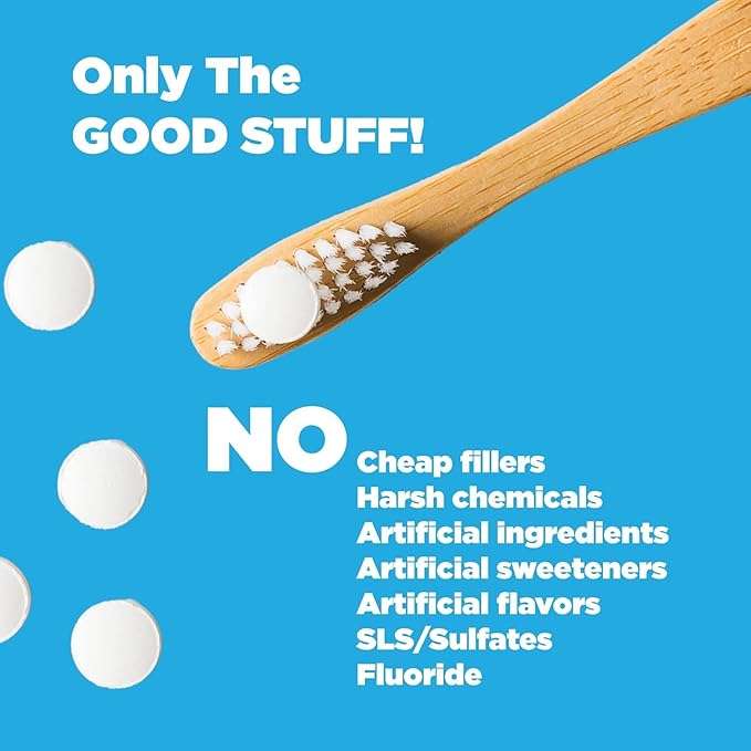 CHOMP Super Whitening Spearmint NHAP Toothpaste Tablets