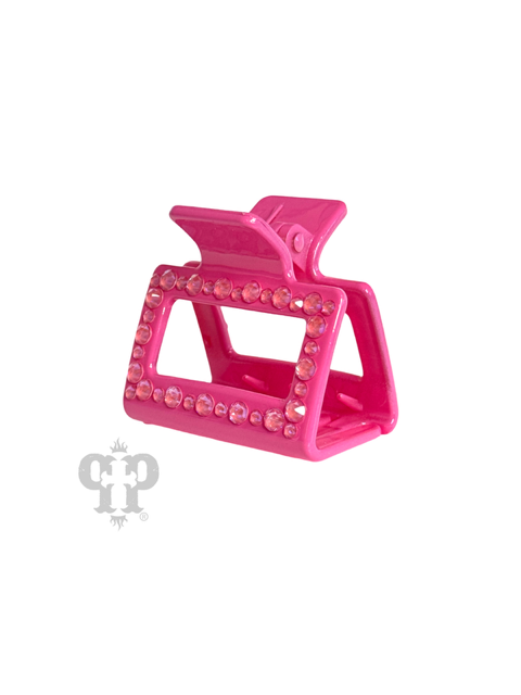 Rectangle hair clip with hand-set crystals from Swarovski®- LC