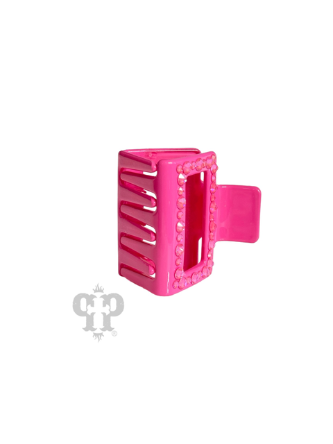 Rectangle hair clip with hand-set crystals from Swarovski®- LC