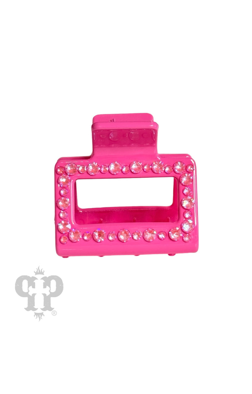 Rectangle hair clip with hand-set crystals from Swarovski®- LC