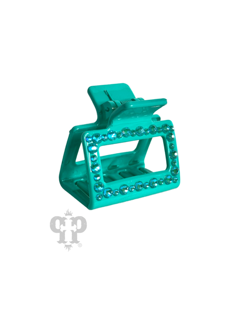 Rectangle hair clip with hand-set crystals from Swarovski®- LC