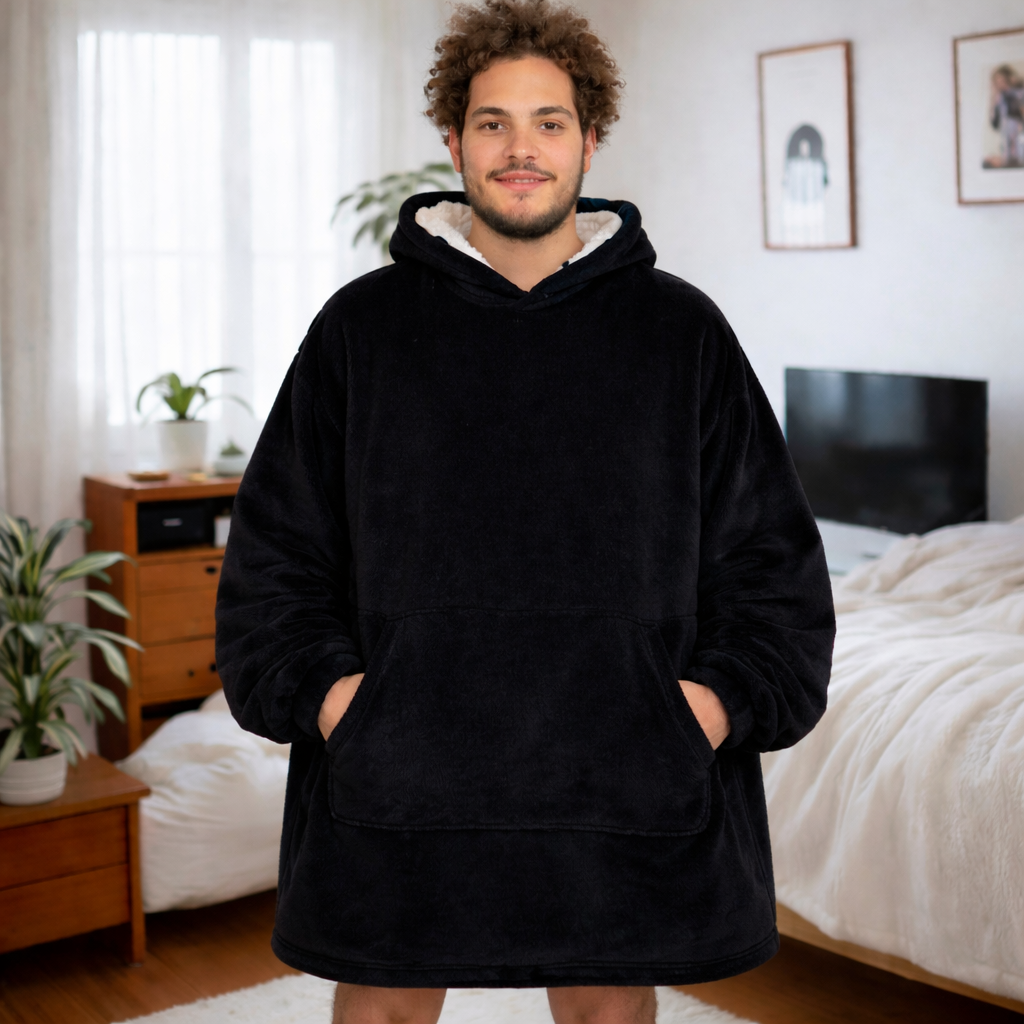 Black Blanket Hoodie