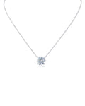 Round CZ Pendant Necklace