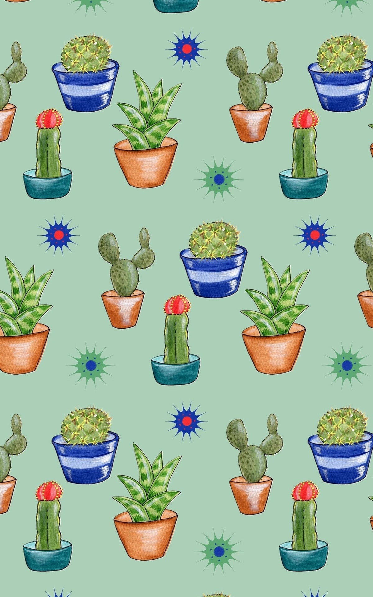 Cacti Galor Wrapping Paper | Michelle Gilsey | Artist Corner