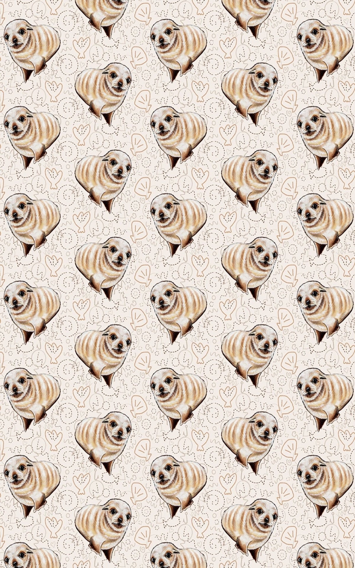 Sand Pup Wrapping Paper | Michelle Gilsey | Artist Corner
