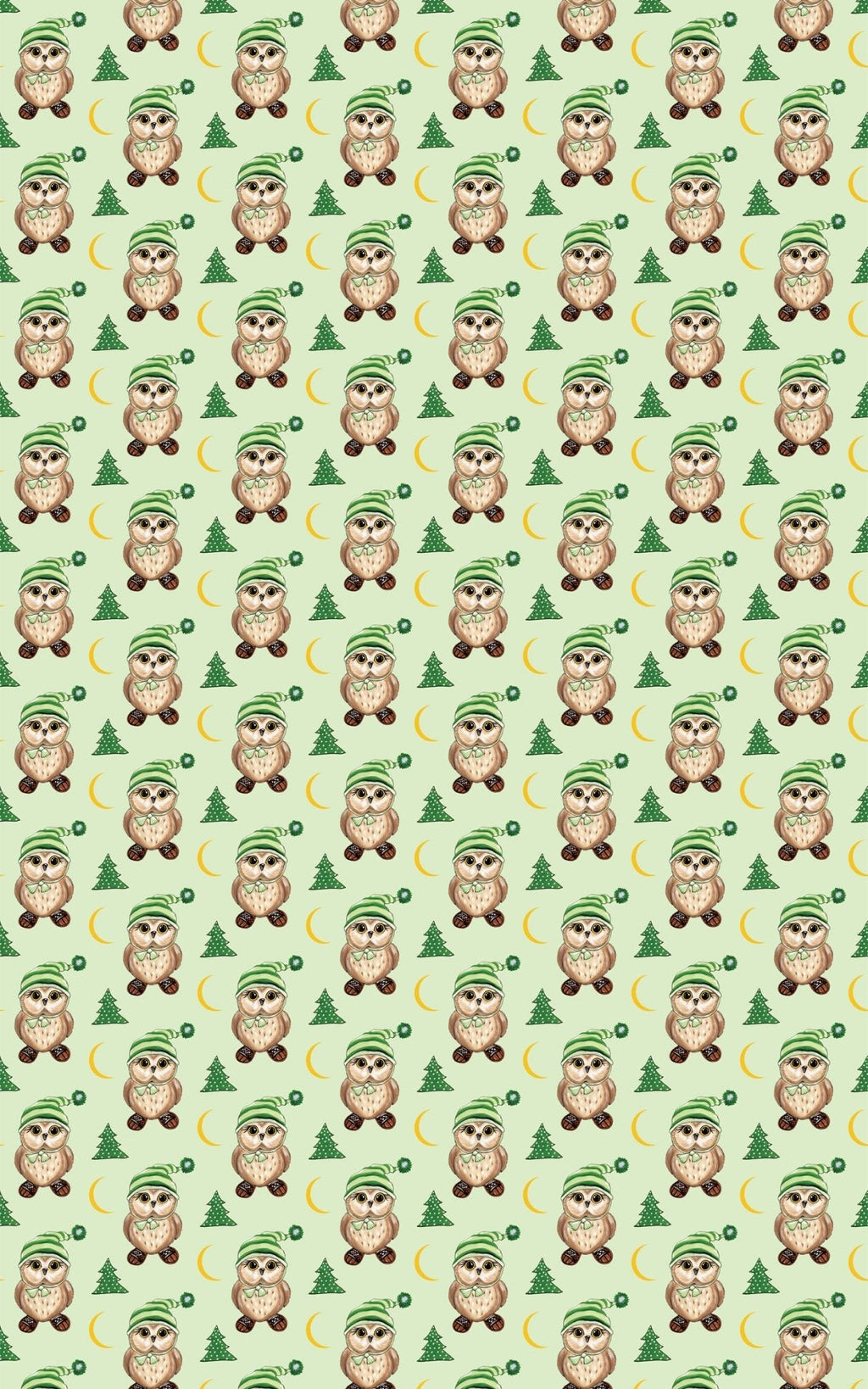 Snowshoe Owl Wrapping Paper | Michelle Gilsey | Artist Corner
